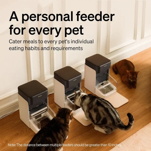 3L Auto Cat Feeder App Control with Light Collar Tag