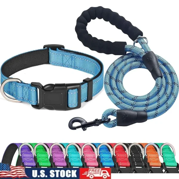 Adjustable Reflective Durable Nylon Small Medium Large Dogs